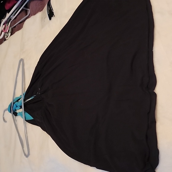 LADIES BLACK & TURQUOISE  REVERSIBLE SUN 👗 DRESS. - Picture 4 of 6